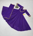 MODERN GEORGETTE HAND WOVEN LACE WORK GOWN WITH DUPATTA PARTY WEAR WHOLESALE PRICE ETHNIC GARMENT (6)