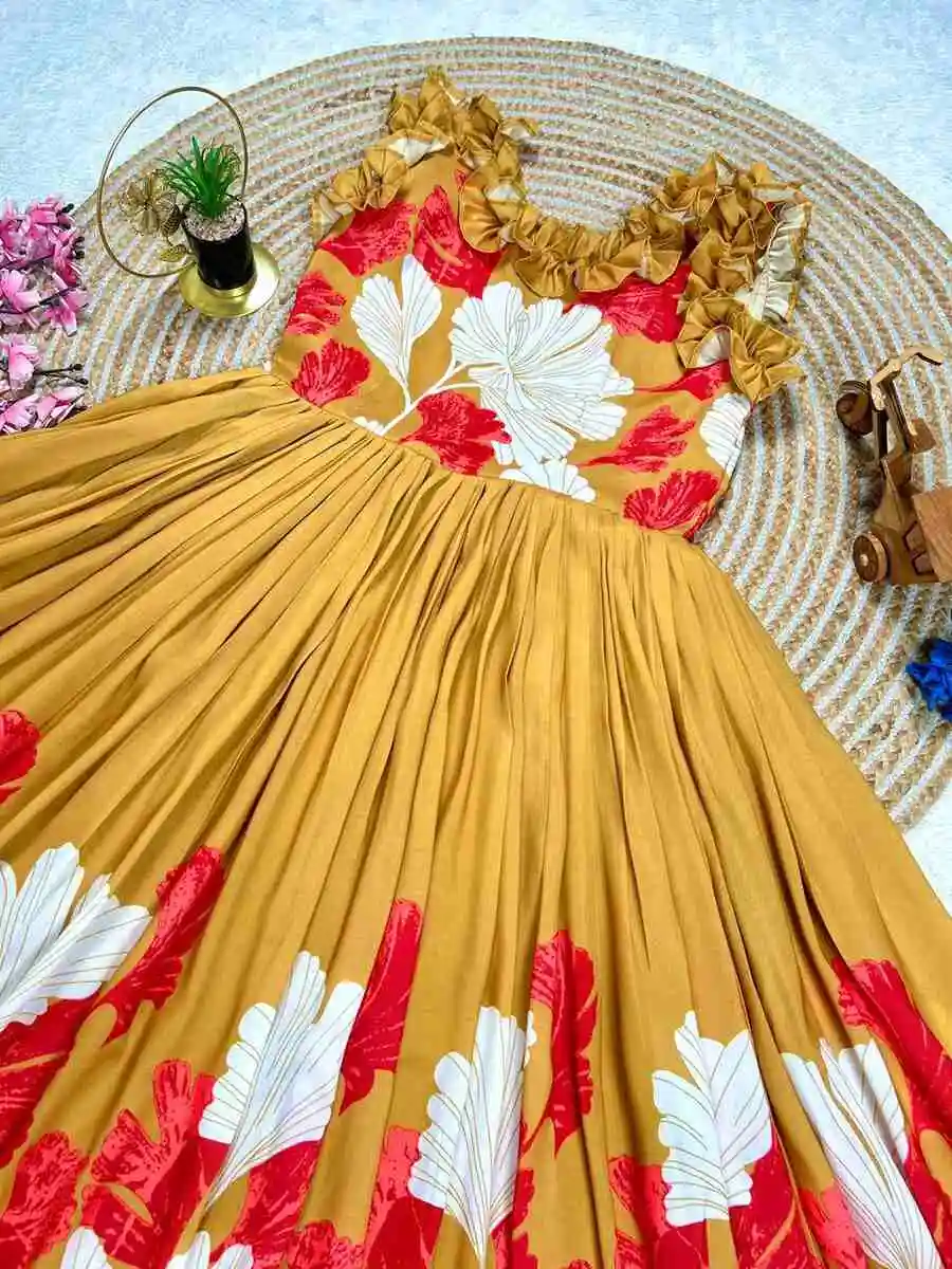 MODERN MUSLIN COTTON DIGITAL PRINT WORK ONE PIECE DRESS DAILY WEAR WHOLESALE PRICE ETHNIC GARMENT (5)