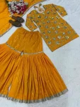 MODERN NATURAL CREPE SEQUENCE EMBROIDERY WORK TOP SHARARA WITH DUPATTA FESTIVE WEAR WHOLESALE PRICE ETHNIC GARMENT (1)