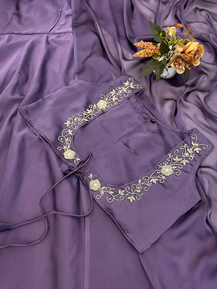 MODERN RANGOLI SILK HANDWORK GOWN KOTI WITH DUPATTA FESTIVE WEAR WHOLESALE PRICE ETHNIC GARMENT (8)