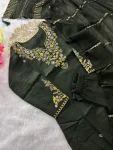 MODERN ROMAN SILK EMBROIDERY WITH SEQUENCE WORK TOP BOTTOM WITH DUPATTA FESTIVE WEAR WHOLESALE PRICE ETHNIC GARMENT (2)