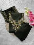 MODERN ROMAN SILK EMBROIDERY WITH SEQUENCE WORK TOP BOTTOM WITH DUPATTA FESTIVE WEAR WHOLESALE PRICE ETHNIC GARMENT (2)