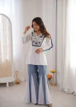 MODERN ROMAN SILK HAND WORK EMBROIDERY WORK WITH REAL MIRROR WORK CO-ORD SET PARTY WEAR WHOLESALE PRICE ETHNIC GARMENT (2)