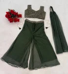 MODERN TABBY SILK EMBROIDERY SEQUENCE THREAD WORK BLOUSE PALAZZO WITH DUPATTA PARTY WEAR WHOLESALE PRICE ETHNIC GARMENT (2)