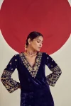 MODERN VELEVET JARI THREAD & DORI WITH SEQUENCE EMBROIDERY WORK TOP PALAZZO WITH DUPATTA FESTIVE WEAR WHOLESALE PRICE ETHNIC GARMENT (3)