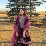 MODERN VELVET EMBROIDERY WORK TOP PALAZZO WITH DUPATTA FESTIVE WEAR WHOLESALE PRICE ETHNIC GARMENT (2)