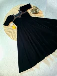 MODERN VELVET HAND WORK GOWN FESTIVE WEAR WHOLESALE PRICE ETHNIC GARMENT (2)