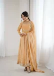 MOST PICKED FANDY SILK CODING SEQUENCE WORK GOWN BOTTOM WITH DUPATTA PARTY WEAR WHOLESALE PRICE ETHNIC GARMENT (6)