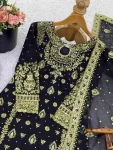 MOST PICKED GEORGETTE EMBROIDERY SEQUENCE WORK TOP PALAZZO WITH DUPATTA FESTIVE WEAR WHOLESALE PRICE ETHNIC GARMENT (4)