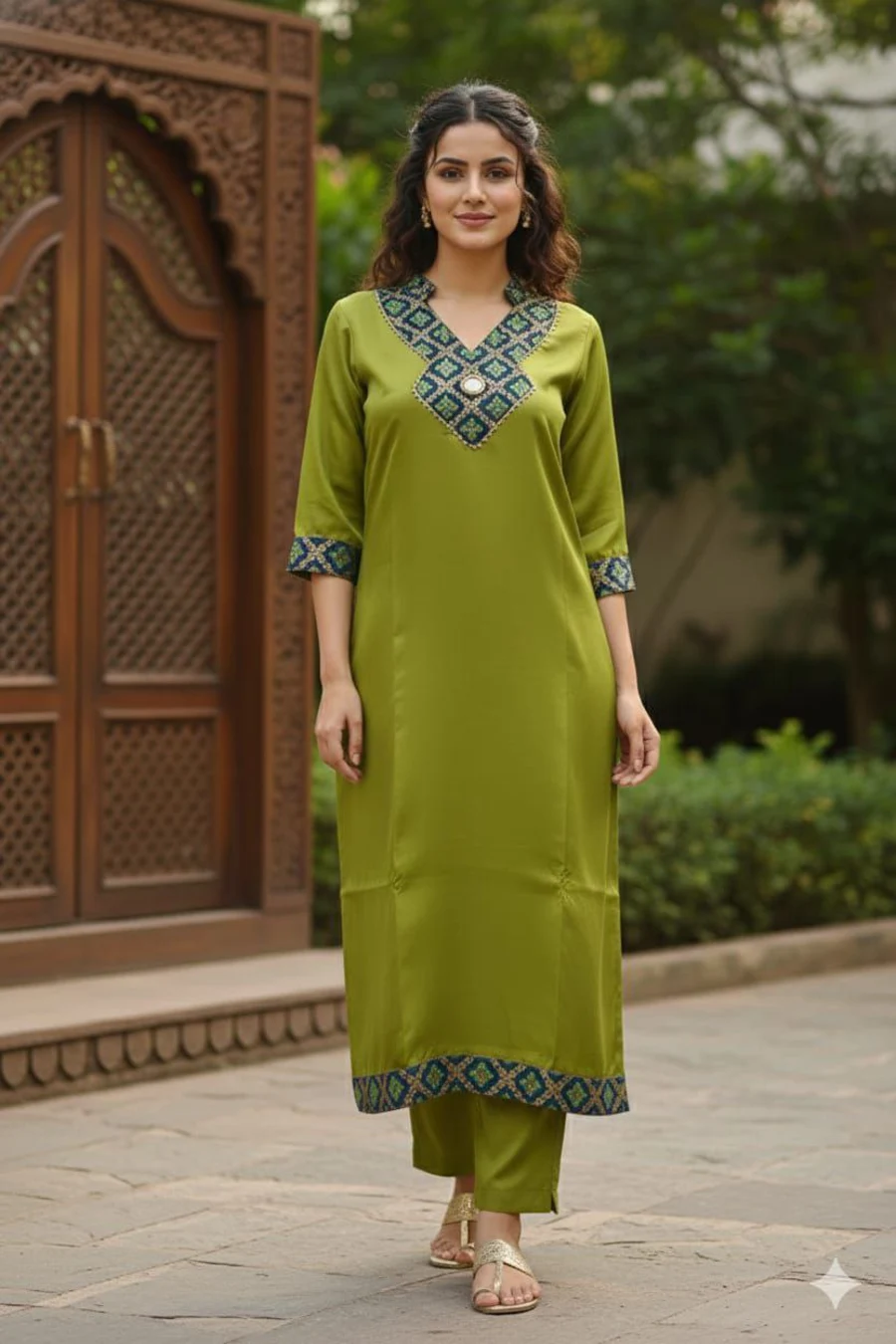 NEW ARRIVAL ART SILK JACQUARD CUT PASTE WORK ONLY KURTI DAILY WEAR WHOLESALE PRICE ETHNIC GARMENT (4)