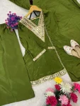 NEW ARRIVAL CHINON SILK REAL MIRROR WORK TOP PALAZZO WITH DUPATTA FESTIVE WEAR WHOLESALE PRICE ETHNIC GARMENT (4)