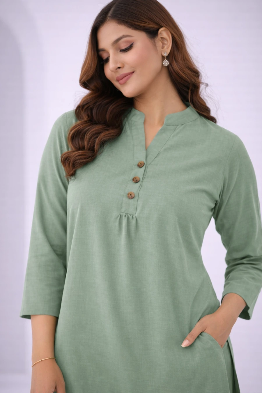 NEW ARRIVAL COTTON BLEND PLAIN CO-ORD SET DAILY WEAR WHOLESALE PRICE ETHNIC GARMENT (11)