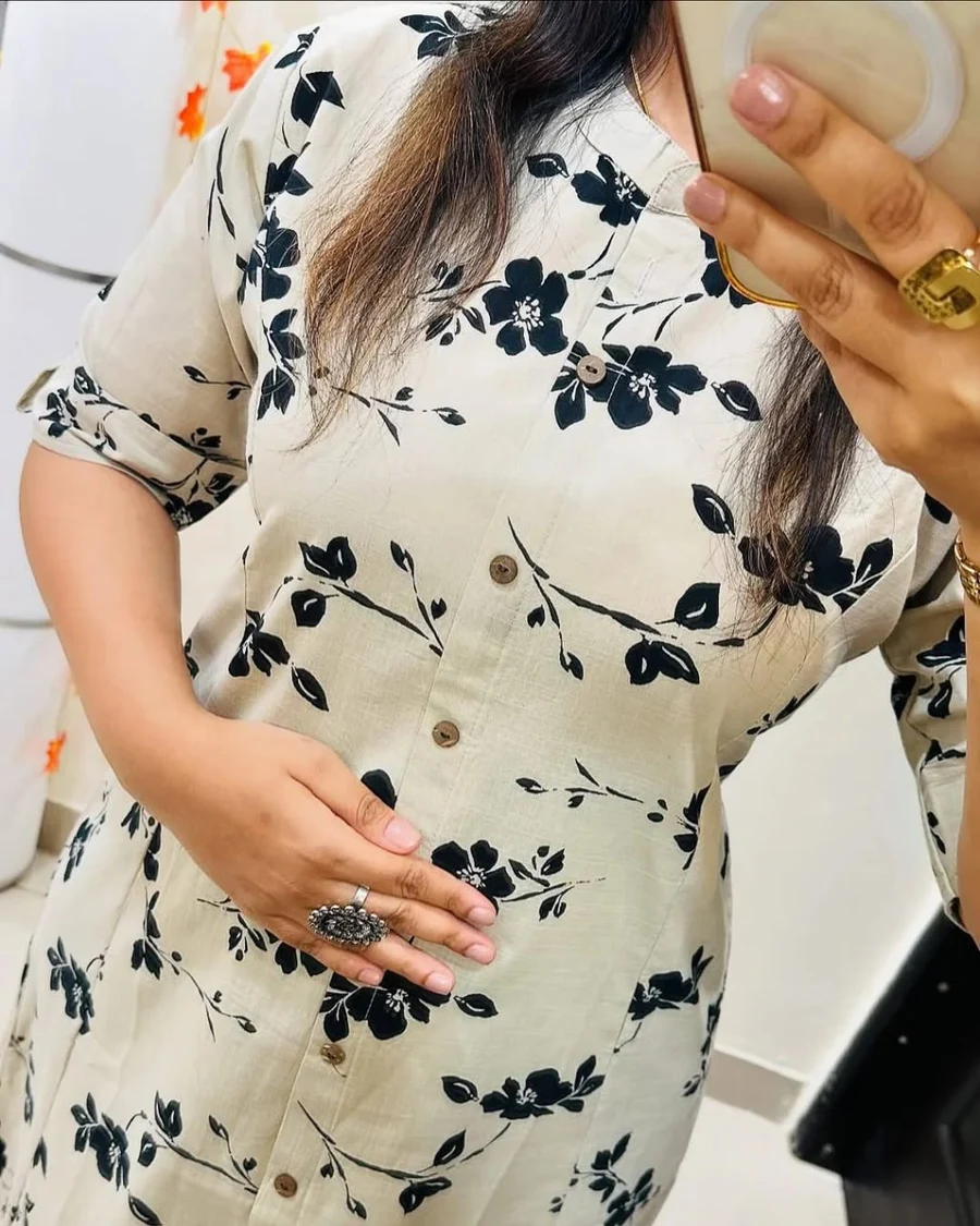 NEW ARRIVAL COTTON BLEND PRINTED WORK TOP BOTTOM SET DAILY WEAR WHOLESALE PRICE ETHNIC GARMENT (8)