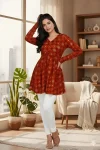 NEW ARRIVAL DELTA SILK PRINTED WORK ONLY TOP DAILY WEAR WHOLESALE PRICE ETHNIC GARMENT (1)