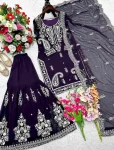 NEW ARRIVAL GEORGETTE EMBROIDERY 5 MM SEQUENCE WORK TOP SHARARA WITH DUPATTA WEDDING WEAR WHOLESALE PRICE ETHNIC GARMENT (7)