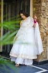 NEW ARRIVAL GEORGETTE RIBBON EMBROIDERY WORK WITH HAND WORK ANARKALI BOTTOM WOTH DUPATTA FESTIVE WEAR WHOLESALE PRICE ETHNIC GARMENT (3)