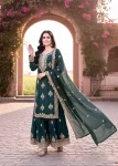 NEW ARRIVAL GMY SILK EMBROIDERY SEQUENCE WORK WITH JARKHAN DIAMOND WORK TOP PALAZZO WITH DUPATTA FESTIVE WEAR WHOLESALE PRICE ETHNIC GARMENT (15)
