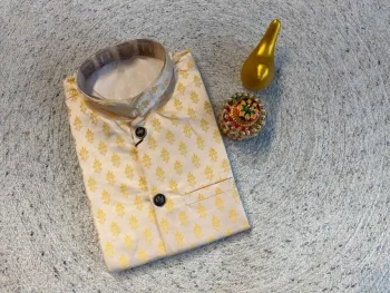 NEW ARRIVAL JACQUARD MEN'S JACKET YELLOW