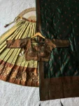 NEW ARRIVAL KANJIVARAM SILK ZARI WEAVING WORK STITCHED LEHENGA UNSTITCHED CHOLI WITH DUPATTA FESTIVE WEAR WHOLESALE PRICE ETHNIC GARMENT (10)