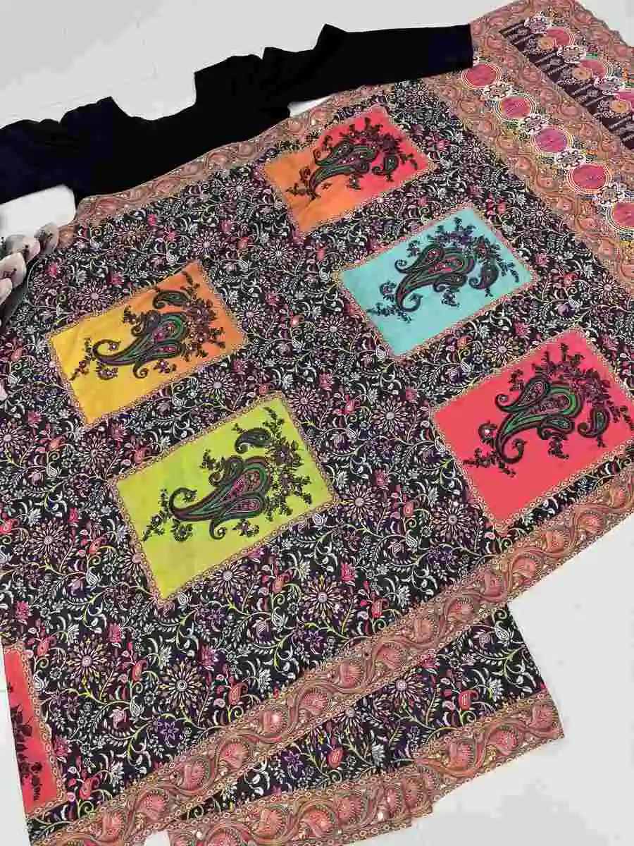NEW ARRIVAL NATURAL SILK FANCY DIGITAL PRINT AND REAL MIRROR HAND WORK READY TO WEAR SAREE WITH ATTACHED BLOUSE FESTIVE WEAR WHOLESALE PRICE ETHNIC GARMENT (5).jpg.webp