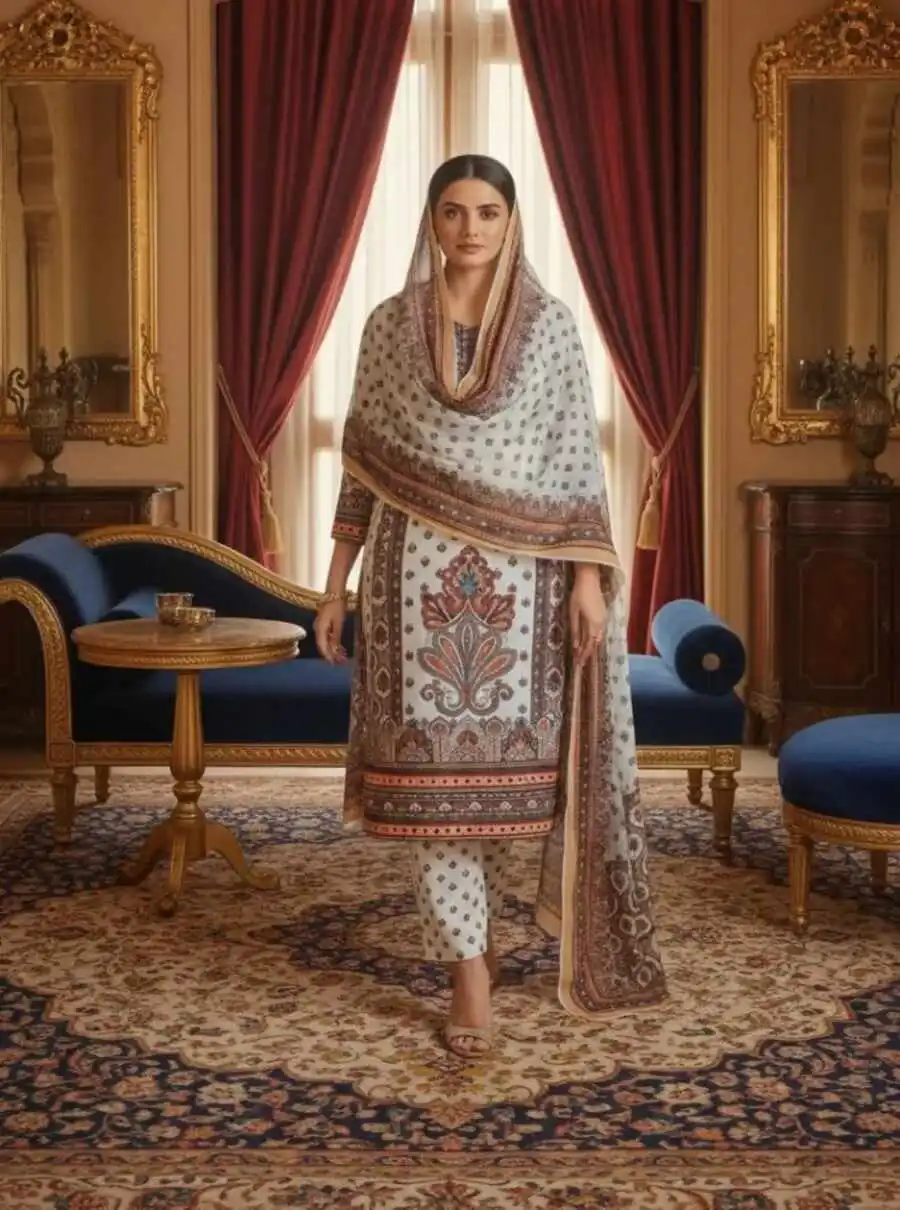 NEW ARRIVAL RAYON DIGITAL PRINT WORK TOP BOTTOM WITH DUPATTA FESTIVE WEAR WHOLESALE PRICE ETHNIC GARMENT (2)