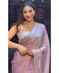NEW ARRIVAL SHIMMER FENDY SILK BEADS HAND WORK FOUR SIDE WORK SAREE WITH UNSTITCHED BLOUSE FESTIVE WEAR WHOLESALE PRICE ETHNIC GARMENT (5)