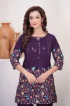 RICH LOOK COTTON PRINT WORK CO-ORD SET DAILY WEAR WHOLESALE PRICE ETHNIC GARMENT (26)