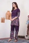 RICH LOOK COTTON PRINT WORK CO-ORD SET DAILY WEAR WHOLESALE PRICE ETHNIC GARMENT (26)