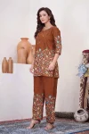 RICH LOOK COTTON PRINT WORK CO-ORD SET DAILY WEAR WHOLESALE PRICE ETHNIC GARMENT (2)