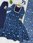 RICH LOOK GEORGETTE BANDHANI PRINT WORK GOWN BOTTOM WITH DUPATTA FESTIVE WEAR WHOLESALE PRICE ETHNIC GARMENT (5)