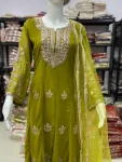 RICH LOOK GEORGETTE EMBROIDERY WORK ANARAKALI BOTTOM WITH DUPATTA FESTIVE WEAR WHOLESALE PRICE ETHNIC GARMENT (7)