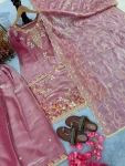 RICH LOOK GMY SILK EMBROIDERY SEQUENCE & CODING DORI WORK TOP PALAZZO WITH DUPATTA FESTIVE WEAR WHOLESALE PRICE ETHNIC GARMENT (9)