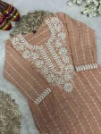 RICH LOOK KHADI COTTON BUTTI WITH BEAUTIFUL EMBROIDERY WORK KURTI FESTIVE WEAR WHOLESALE PRICE ETHNIC GARMENT (4)