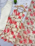 RICH LOOK MUSLIN FLORAL PRINT WORK GOWN BOTTOM WITH DUPATTA PARTY WEAR WHOLESALE PRICE ETHNIC GARMENT (4)