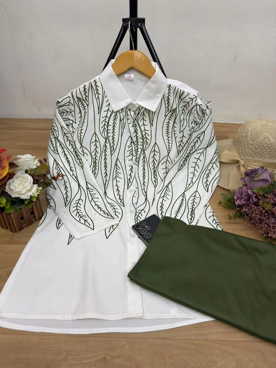 RICH LOOK POLY RAYON PRINTED WORK TOP PALAZZO SET OFFICE WEAR WHOLESALE PRICE ETHNIC GARMENT (11)