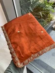 RICH LOOK RANGOLI SILK EMBROIDERY CUTWORK WORK LACE BORDER WORK SAREE WITH UNSTITCHED BLOUSE PARTY WEAR WHOLESALE PRICE ETHNIC GARMENT (4)