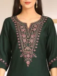 RICH LOOK RAYON EMBROIDERY WORK ONLY KURTI FESTIVE WEAR WHOLESALE PRICE ETHNIC GARMENT (18)