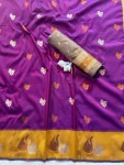RICH LOOK SOFT SILK ZARI WORK COPPER & SILVER FANCY BUTTI WITH SATIN BORDER WORK SAREE WITH UNSTITCHED BLOUSE FESTIVE WEAR WHOLESALE PRICE ETHNIC GARMENT (11).jpg.webp