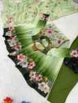 RICH LOOK TABBY ORGANZA SILK DIGITAL PRINT WITH HAND WORK GOWN BOTTOM WITH DUPATTA FESTIVE WEAR WHOLESALE PRICE ETHNIC GARMENT (3)