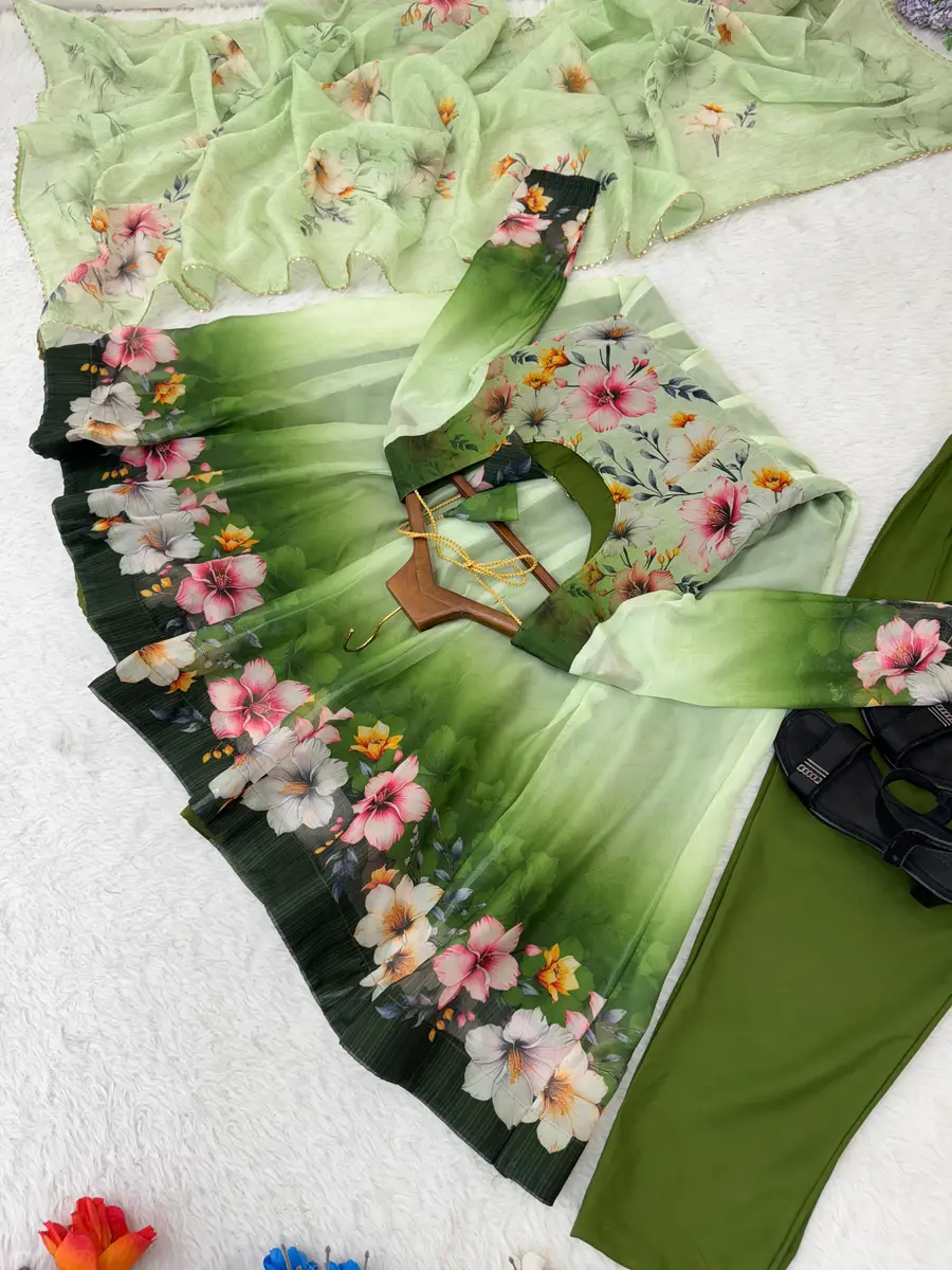 RICH LOOK TABBY ORGANZA SILK DIGITAL PRINT WITH HAND WORK GOWN BOTTOM WITH DUPATTA FESTIVE WEAR WHOLESALE PRICE ETHNIC GARMENT (6)