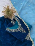 RICH LOOK VELVET CODING SEQUENCE EMBROIDERY WORK TOP PALAZZO WITH DUPATTA FESTIVE WEAR WHOLESALE PRICE ETHNIC GARMENT (3)