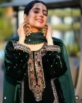 RICH LOOK VELVET EMBROIDERY 5 MM SEQUENCE WORK TOP BOTTOM WITH DUPATTA FESTIVE WEAR WHOLESALE PRICE ETHNIC GARMENT (2)