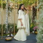 TRENDING COSMOS SILK THREAD WITH REAL MIRROR WORK KID’S TOP SHARARA WITH DUPATTA FESTIVE WEAR WHOLESALE PRICE ETHNIC GARMENT (2)