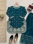 TRENDING JC SILK THREAD & SEQUNCE WITH PEARL WORK TOP PALAZZO WITH DUPATTA FESTIVE WEAR WHOLESALE PRICE ETHNIC GARMENT (2)