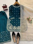 TRENDING JC SILK THREAD & SEQUNCE WITH PEARL WORK TOP PALAZZO WITH DUPATTA FESTIVE WEAR WHOLESALE PRICE ETHNIC GARMENT (2)