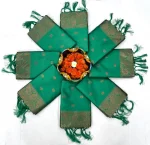 TRENDING LICHI SILK JACQUARD WORK SAREE WITH UNSTITCHED BLOUSE FESTIVE WEAR WHOLESALE PRICE ETHNIC GARMENT (7)