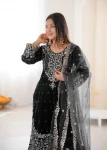 TRENDING VELVET CODING DORI EMBROIDERY WITH SEQUENCE & THREAD AND PEARL WORK TOP SHARARA WITH DUPATTA FESTIVE WEAR WHOLESALE PRICE ETHNIC GARMENT (32).webp