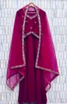 TRENDING VELVET EMBROIDERY WORK GOWN WITH DUPATTA FESTIVE WEAR WHOLESALE PRICE ETHNIC GARMENT (2)