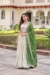 13MODERN COSMOS SILK STANDARD FRILL STITCHING LEHENGA WITH MULTI THREAD EMBROIDERY ZARI CODING SEQUENCE WORK CHOLI AND DUPATTA WEDDING WEAR WHOLESALE PRICE ETHNIC GARMENT (85).webp
