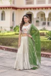 13MODERN COSMOS SILK STANDARD FRILL STITCHING LEHENGA WITH MULTI THREAD EMBROIDERY ZARI CODING SEQUENCE WORK CHOLI AND DUPATTA WEDDING WEAR WHOLESALE PRICE ETHNIC GARMENT (85).webp